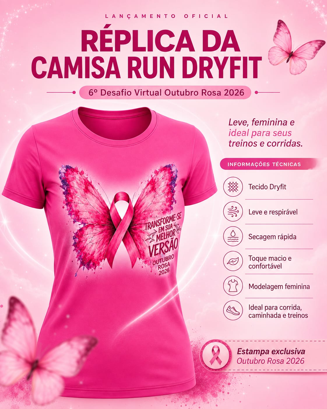 Réplica da Camisa Run Dryfit — R$ 90