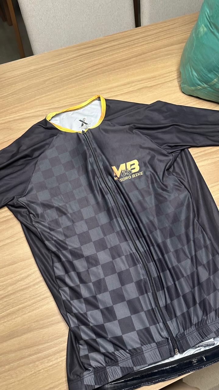 Camisa preta do Mossoró Bike — detalhe