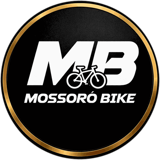 Selo circular dourado do Mossoró Bike